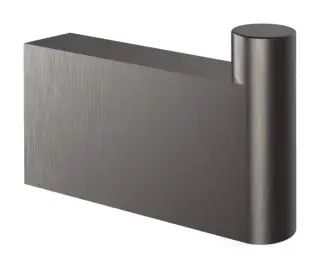 Крючок Gessi Origini, настенный, h46х75 мм, цвет Black Metal Brushed PVD