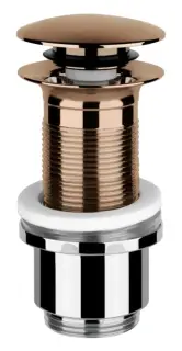 Донный клапан Gessi, автоматический, для раковины без перелива, диаметр крышки 63 мм, цвет Copper PVD
