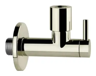 Кран-фильтр под раковину Gessi Technical Accessories, с подводом воды, L-96 мм, запорный, цвет Nickel PVD