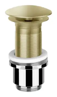 Донный клапан Gessi, автоматический, для раковины без перелива, диаметр крышки 63 мм, цвет Brushed Brass PVD