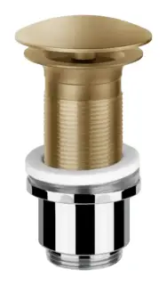 Донный клапан Gessi, автоматический, для раковины без перелива, диаметр крышки 63 мм, цвет Warm Bronze Brushed PVD