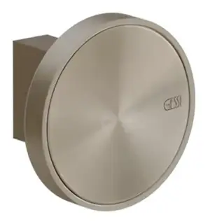 Крючок Gessi Origini, настенный, ø67х50 мм, с отделочной вставкой, цвет Finox Brushed Nickel