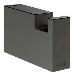 Крючок Gessi Rettangolo, настенный, цвет Black Metal Brushed PVD