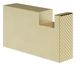 Крючок Gessi Inverso, 35hх15x60 мм, настенный, цвет Brushed Brass PVD