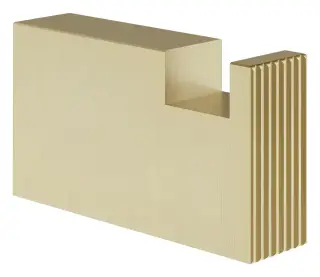Крючок Gessi Inverso, 15x60x35h мм, настенный, цвет Brushed Brass PVD