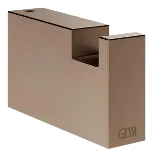 Крючок Gessi Rettangolo, настенный, цвет Copper Brushed PVD