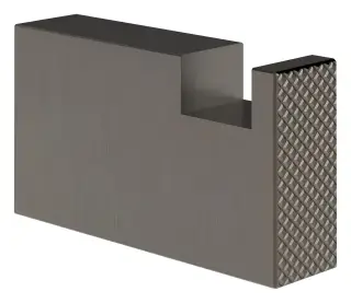 Крючок Gessi Inverso, 35hх15x60 мм, настенный, цвет Black Metal Brushed PVD