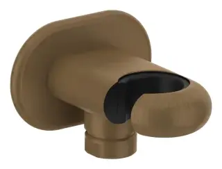 Шланговое подсоединение Gessi Goccia, с держателем душевой лейки, цвет Antique Brass