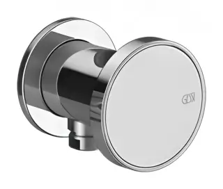 Шланговое подсоединение Gessi Origini, с встроенным держателем для лейки, цвет хром
