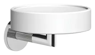 Мыльница Gessi Ingranaggio Accessories, ø115 мм, настенная, цвет White/Chrome