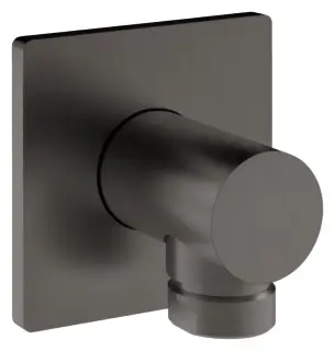 Шланговое подсоединение Gessi Inverso Bath&Shower, Н-60 мм, цвет чёрный металл шлифованный PVD
