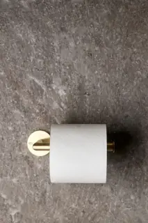 Бумагодержатель Gessi Anello, настенный, без крышки, цвет Brass PVD