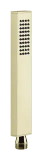 Ручная лейка Gessi Rettangolo, с защитой от известкового налёта, цвет Brass PVD