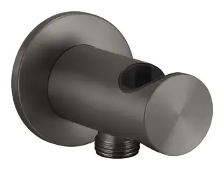 Держатель для душевой лейки Gessi316, с отводом воды, цвет Black Metal Brushed PVD