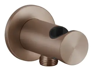 Держатель для душевой лейки Gessi316, с отводом воды, цвет Copper Brushed PVD
