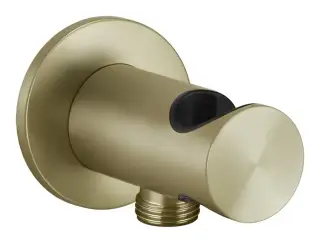Держатель для душевой лейки Gessi316, с отводом воды, цвет Brass Brushed PVD