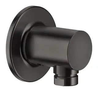 Шланговое подсоединение Gessi Inciso ⌀65 мм, настенное, цвет Black Metal Brushed PVD