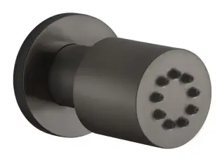 Форсунка Gessi Tondo, боковая поворотная, цвет Black Metal Brushed PVD