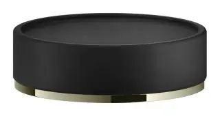 Мыльница Gessi Inciso ⌀115 мм, настольная, цвет Black/Nickel PVD