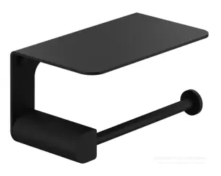 Бумагодержатель Gessi Rilievo, настенный с крышкой, цвет Matte Black