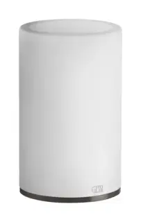 Стакан Gessi 316, настольный, ⌀75х126 мм, цвет White/Black Metal Brushed PVD