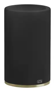 Стакан настольный Gessi 316, для зубных щёток, цвет Black/Brushed Brass PVD