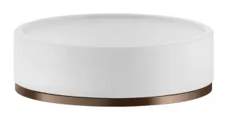 Мыльница Gessi, настольная, цвет White/Copper Brushed PVD