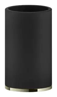 Стакан Gessi Inciso ⌀75хh127 мм, настольный, цвет Black/Nickel PVD