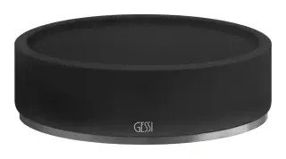 Мыльница Gessi316, настольная, цвет Black/Steel Brushed