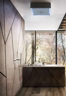 Шланговое подсоединение Gessi Rettangolo, с держателем душевой лейки, цвет Copper PVD