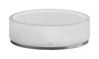 Мыльница Gessi316, настольная, цвет White/Steel Brushed