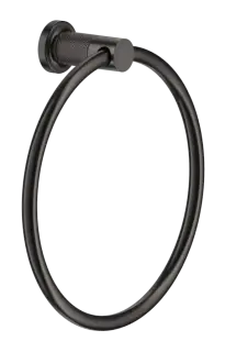 Полотенцедержатель Gessi Inciso, кольцевой, настенный, Ø222х69 мм, цвет Black Metal Brushed PVD