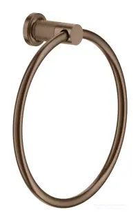 Полотенцедержатель Gessi Inciso Ø222х69 мм, кольцевой, настенный, цвет Copper Brushed PVD