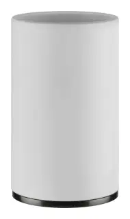Стакан Gessi Inciso, настольный, ⌀75х127 мм, цвет White/Black Metal Brushed PVD