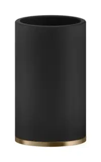 Cтакан Gessi Inciso ⌀75хh127 мм, настольный, цвет Black/Warm Bronze Brushed PVD