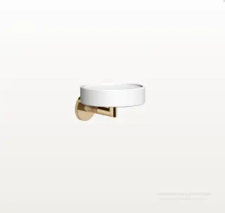 Мыльница Gessi Anello настенная, цвет White/Warm Bronze PVD