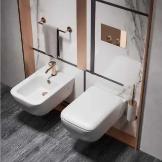 Ёршик Gessi Anello, настенный, цвет White/Chrome