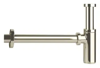 Сифон для биде Gessi Technical Accessories, округлый, цвет Brushed Brass PVD