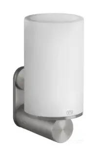 Стакан Gessi316, настенный, Ø75х154 мм, цвет White/Steel Brushed