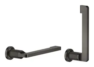 Бумагодержатель Gessi Inciso, настенный, цвет Black Metal Brushed PVD