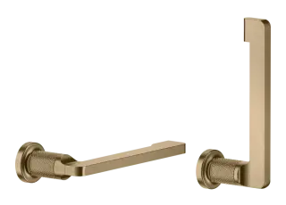 Бумагодержатель Gessi Inciso, настенный, цвет Warm Bronze Brushed PVD