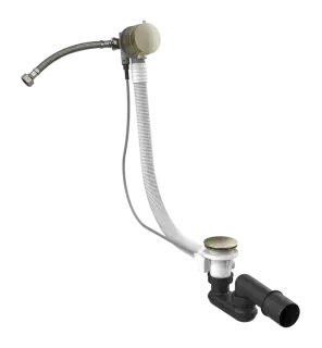 Слив-перелив для ванны Gessi Technical Accessories, h600 мм, с системой наполнения ванны через перелив, цвет Finox Brushed Nickel