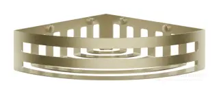 Полка угловая Gessi Rilievo, настенная, цвет Brass Brushed PVD