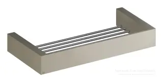 Полка Gessi Rettangolo, настенная, 300хh35 мм, цвет Finox Brushed Nickel