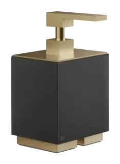Дозатор для жидкого мыла Gessi Rettangolo, настольный, цвет Black/Warm Bronze Brushed PVD