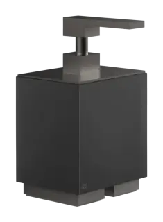 Дозатор для жидкого мыла Gessi Rettangolo, настольный, цвет Black Metal Brushed PVD