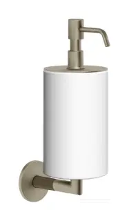 Дозатор Gessi Ingranaggio, настенный, цвет White/Finox Brushed Nickel