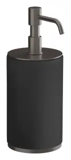 Дозатор для жидкого мыла Gessi Habito, настольный, ø75x97 мм, цвет Black Metal Brushed PVD