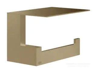 Бумагодержатель Gessi Rettangolo, настенный, с крышкой, цвет Warm Bronze Brushed PVD