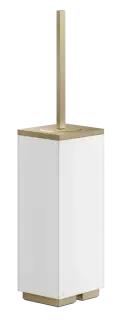 Ёршик Gessi Rettangolo, напольный, цвет White/Warm Bronze Brushed PVD